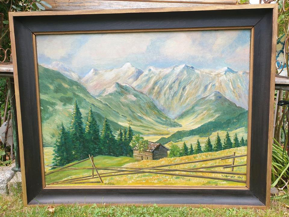 Bild, Gemälde, Ölbild, Ölgemälde, Landschaft,K.Neumann 1947 in Dresden