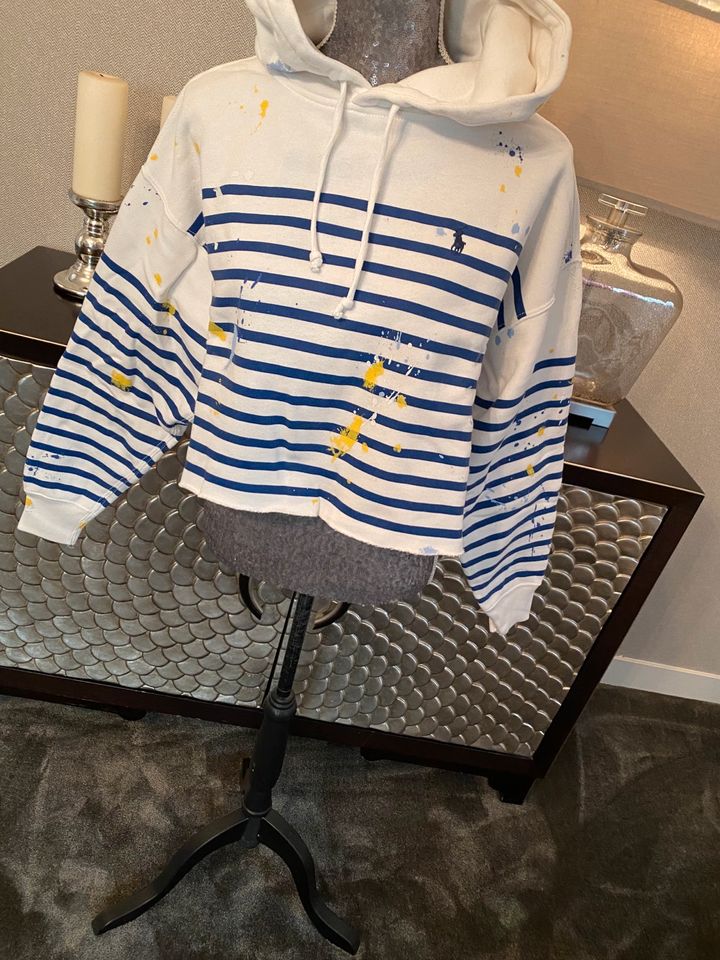 Polo Ralph Lauren Sweatshirt gestreift blau weiß Size S NP 239€ in Stralsund