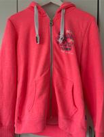 Superdry Hoodie Jacke Zipper Kapuzenjacke neon rosa Glitzer L Kr. München - Taufkirchen Vorschau