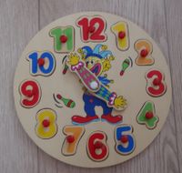 Holzspielzeug, Uhr mit Clown, Lernspielzeug Thüringen - Königsee Vorschau