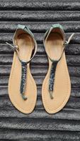 Marc Ó Polo Zehentrenner Sandalen Flip Flops Leder grau 39 (6,0) Bayern - Burgau Vorschau