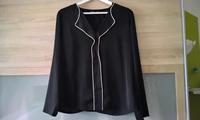 Neu!!!  Schöne Schwarze Bluse mit Weißer Bordüre Gr.40!!! Bayern - Schwabach Vorschau