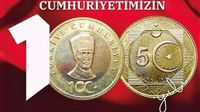 5x 5 Türkish Lira Cumhuriyetin 100. Yılı Hatıra Parası 2023 UNC Nordrhein-Westfalen - Schmallenberg Vorschau