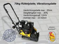 70kg Rüttelplatte Vibrationsplatte 12KN zu vermieten mieten Nordrhein-Westfalen - Balve Vorschau