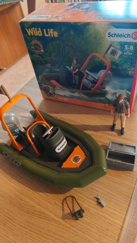 ♥ Schleich 42352 ♥ Wild Life ♥ Schlauchboot mit Ranger ♥ in OVP ♥ in Oberhaching