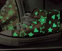 Baby Mädchen Glow in the dark Silber High-Top Sneaker von OSITO Bayern - Taufkirchen Vils Vorschau