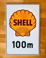 Shell Emailleschild Emailschild Tankstelle 100m emailliert Baden-Württemberg - Sternenfels Vorschau