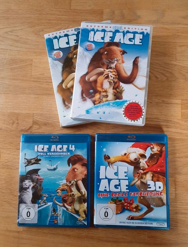 DVD BluRay Paket Ice Age Film FSK 0 Handysticker Puzzle in Bad Kissingen