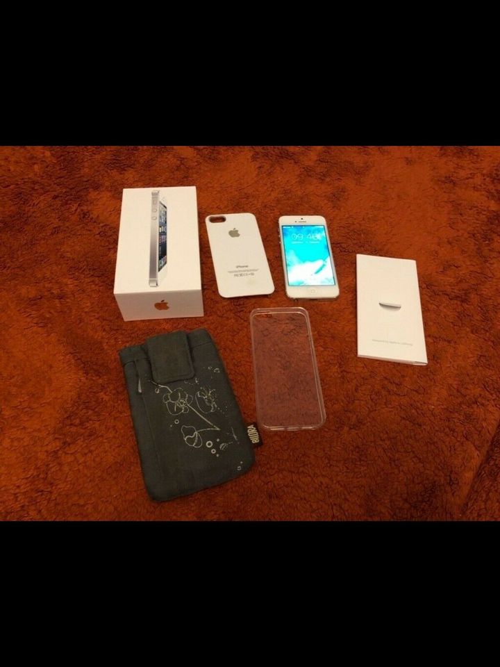 Apple iPhone 5 weiß 16 GB mit OVP & Zubehör Handy Telefon in Ketsch