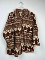 Vintage Crazy Pattern Fleece Hemd - Retro Shirt - 90s - Gr. M Niedersachsen - Neuenhaus Vorschau