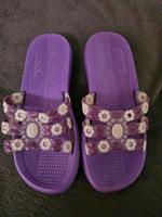Health Badeschuhe Schlappen lila retro gr:40 Schuhe Sachsen - Thum Vorschau