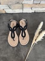Buffalo Zehentrenner Sandalen geflochten schwarz Gr.38 Hessen - Babenhausen Vorschau