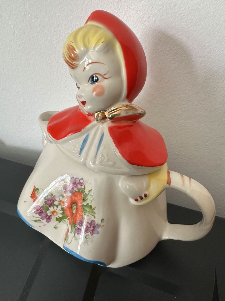 USA Red riding Hood Teapot, Rotkäppchen Teekanne, Antiquariat in Mallersdorf-Pfaffenberg