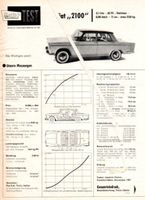 Fiat 2100 Original Test-Bericht 1959 Baden-Württemberg - Schopfheim Vorschau