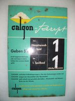 Orig. Calgon-Blechschild "Calgon-Rezept" aus der Waschküche Frankfurt am Main - Sachsenhausen Vorschau