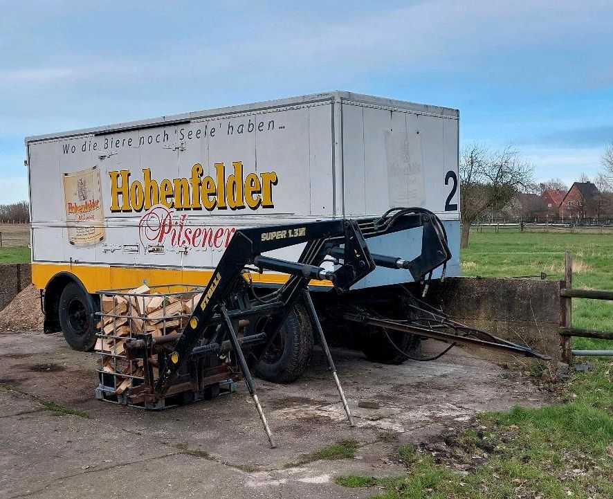 Kofferauflieger Kofferanhänger Lager Hühnermobil Anhänger LKW 12t in Selm