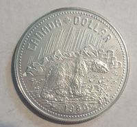 1 Dollar Kanada Silber Münze Arktisches Gebiet Eisbär 1980 Sachsen - Löbau Vorschau