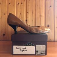 Cox Lackleder Peeptoes beige Größe 40 Neupreis 140 Original Frankfurt am Main - Sachsenhausen Vorschau