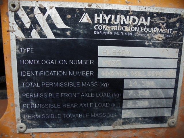 Hyundai HL 940 A Radlader, Bj. 2022, Bh 1070, 98.000 € VB in Wiesmoor