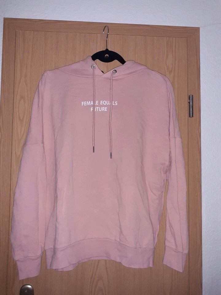 Kapuzenshirt Hoodie H&M rosa nute Gr.M in Zwoenitz