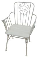 Shabby Chic Stuhl aus Metall in weiß - sehr dekorativ und stabil Niedersachsen - Eime Vorschau