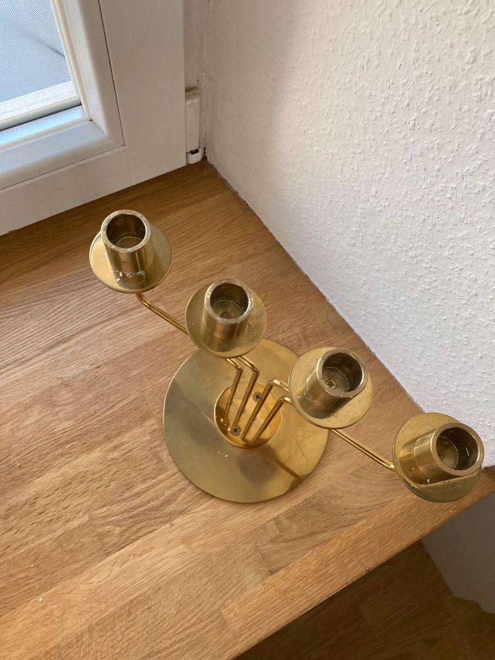 Kerzenleuchter Ikea Gold in Nusbaum