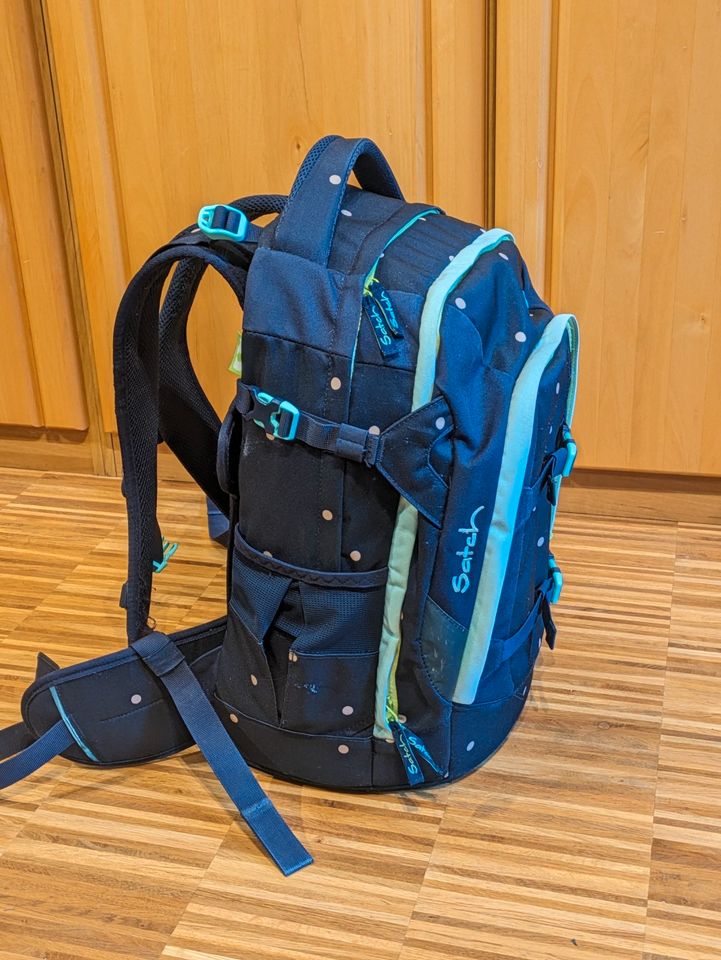 Satch Schulrucksack in Blau / Türkis & Gelb in Freiberg am Neckar