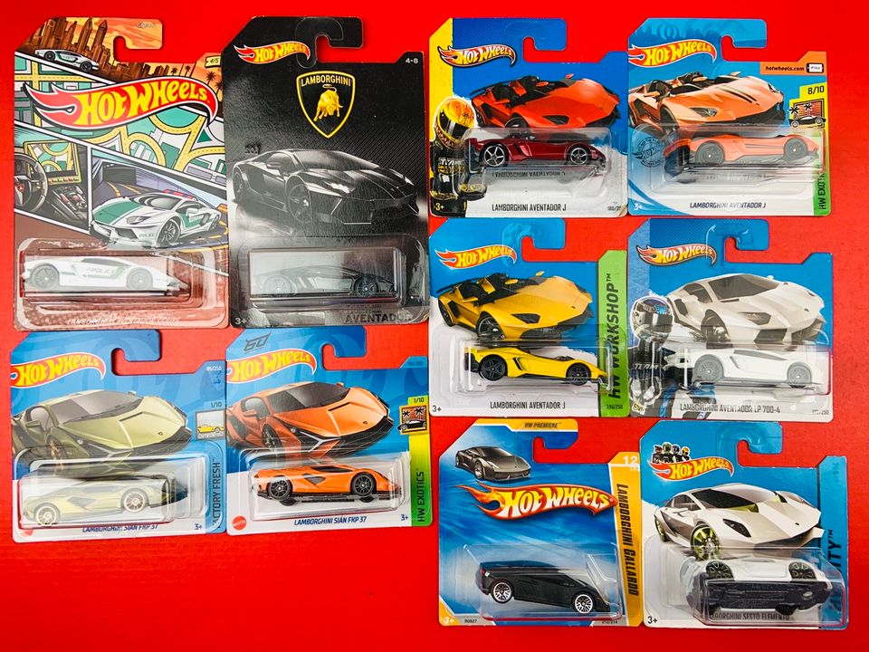 Hot Wheels Lamborghini Sammlung 113 Stück OVP STH Diablo Countach in Bad Doberan