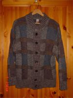 Winterstrickjacke, CECEBA, braun-blau kariert, Wolle, Größe 48 Brandenburg - Reichenow-Möglin Vorschau