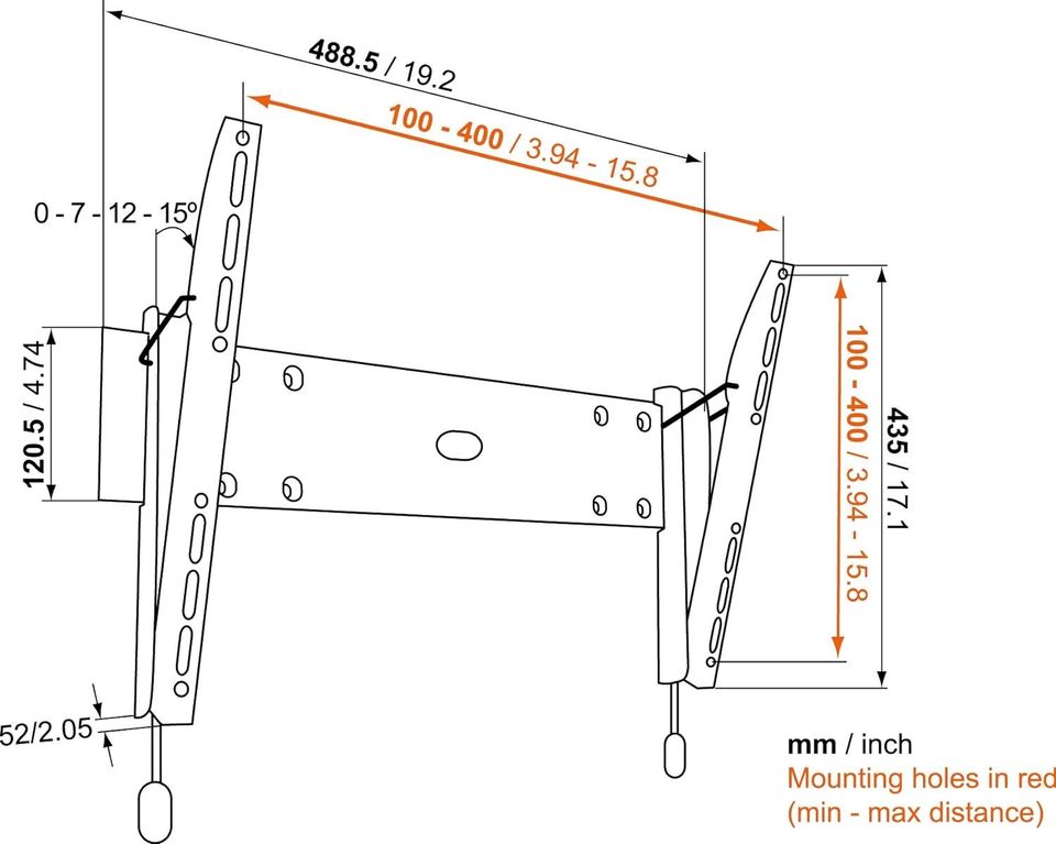 Physix PHW200M TV-Wandhalterung für 26-37 Zoll, neigbbar in Herne