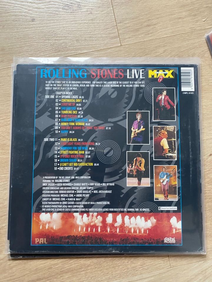 Laserdisc Rolling Stones in Bocholt