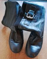 Schwarze Schlupfstiefelette v. Ecco, Gr. 37, Leder, top Bayern - Germering Vorschau