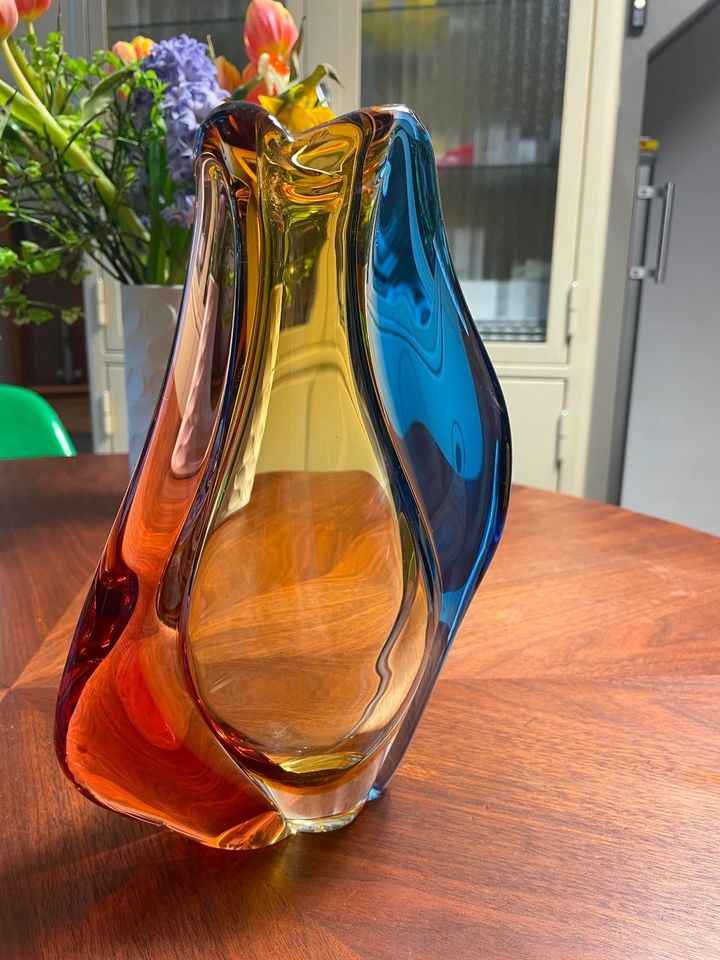 Vase Hana Machovska Mstisov 1960 Kunstglas Vintage in Hofkirchen