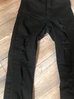 Schwarze Stretch Hose, Jeans, im Rip Style (Löcher), Größe 34 Niedersachsen - Cuxhaven Vorschau