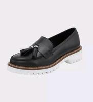 HEINE Damen Leder Slipper mit Quaste Gr. 38 Sachsen-Anhalt - Brehna Vorschau