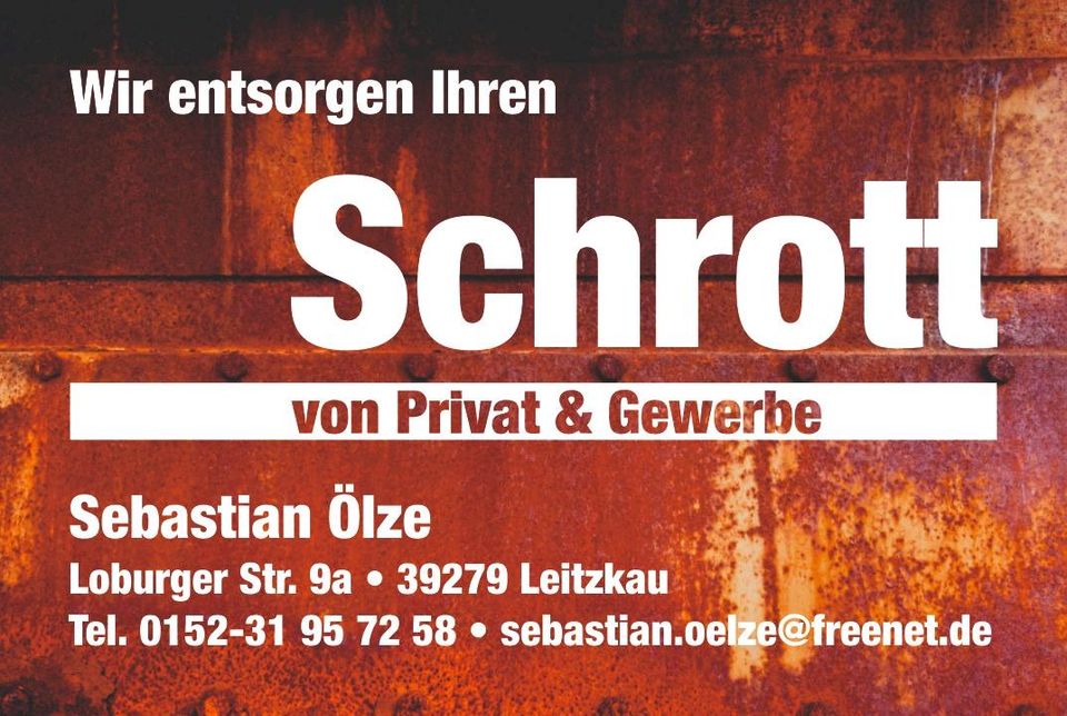 Schrott Altmetall Abholung Entsorgung in Leitzkau