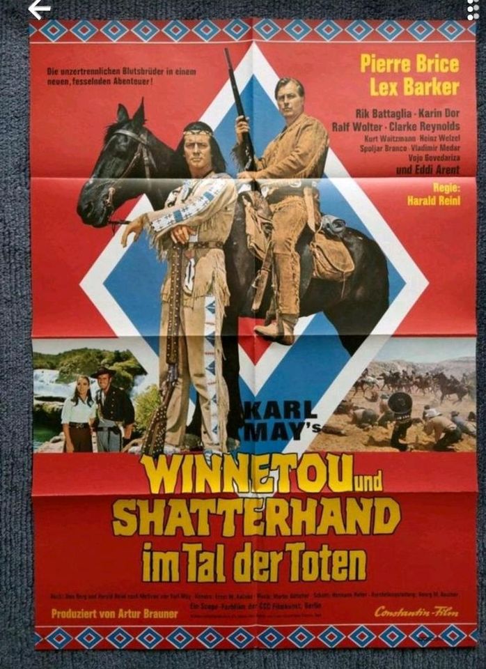 Karl May, Winnetou: original Kinoplakate / Filmplakat DIN A 1 in Dortmund