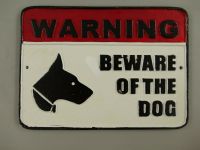 Gusseisen Wandschild Hinweisschild -Beware of the Dog- 23x16cm Krummhörn - Greetsiel Vorschau