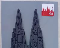 DIY Beton Kölner Dom + Sticker auf Holzunterlage 33,5x23,5x3,5cm Nordrhein-Westfalen - Elsdorf Vorschau