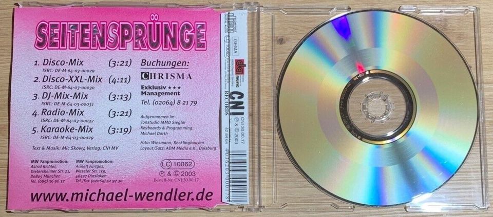 Michael Wendler Seitensprünge CD wie Neu in Willich