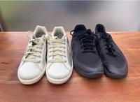 Nike Turnschuhe Gr. 38,5 Sneaker schwarz silbergrau Hessen - Edermünde Vorschau