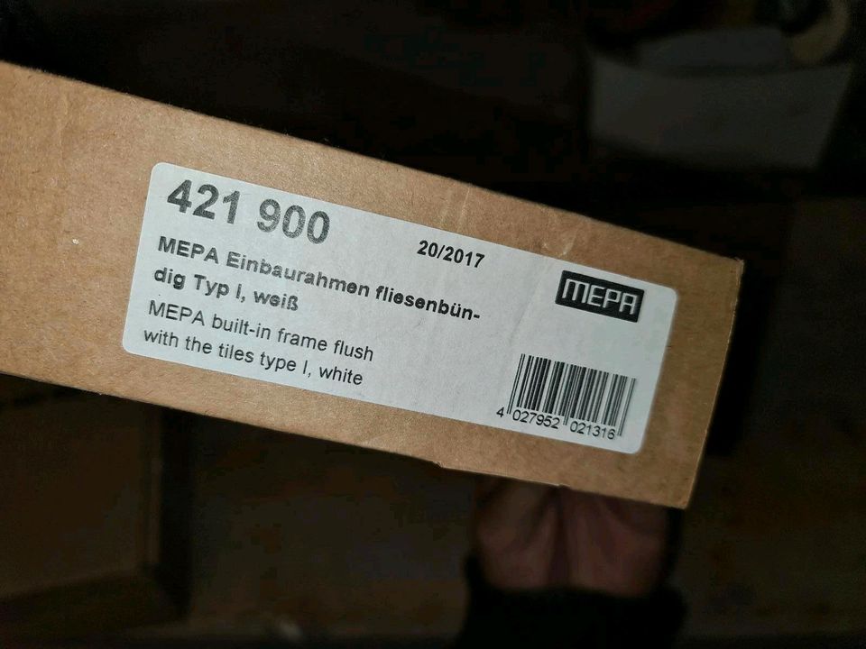 Mepa Einbaurahmen fliesenbündig 421900 Typ1 weiß in Reimersgrün