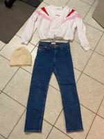 Crop-Pulli, Jeans, Mütze Bayern - Kirchehrenbach Vorschau
