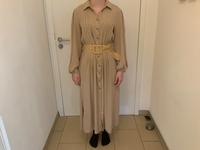 Mango Kleid mit Gürtel beige Gr. S M Bayern - Würzburg Vorschau