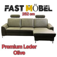 NEU! Ecksofa Longlife Leder LaTempra Olive ! Couch Poli Nordrhein-Westfalen - Löhne Vorschau