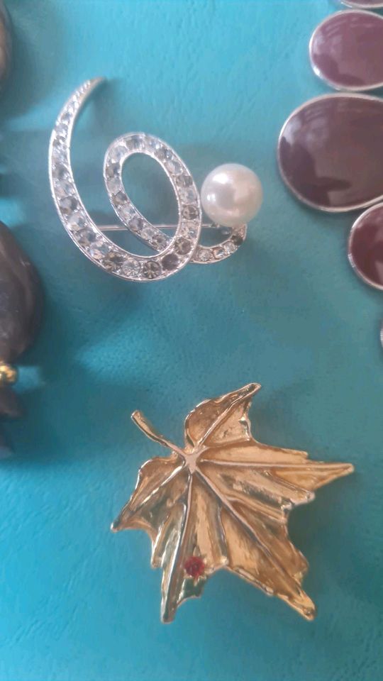 Modeschmuck verschiedene Metalle * Ring Ketten Ohrringe Broschen in Löbnitz
