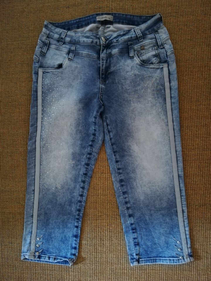 Tredy Jeans Used Look mit Pailletten Gr.44 in Ottweiler