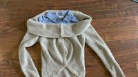 ZARA Pullover Pulli Strickjacke mit Hemd M 36 38 grau WIE NEU Niedersachsen - Hemmingen Vorschau