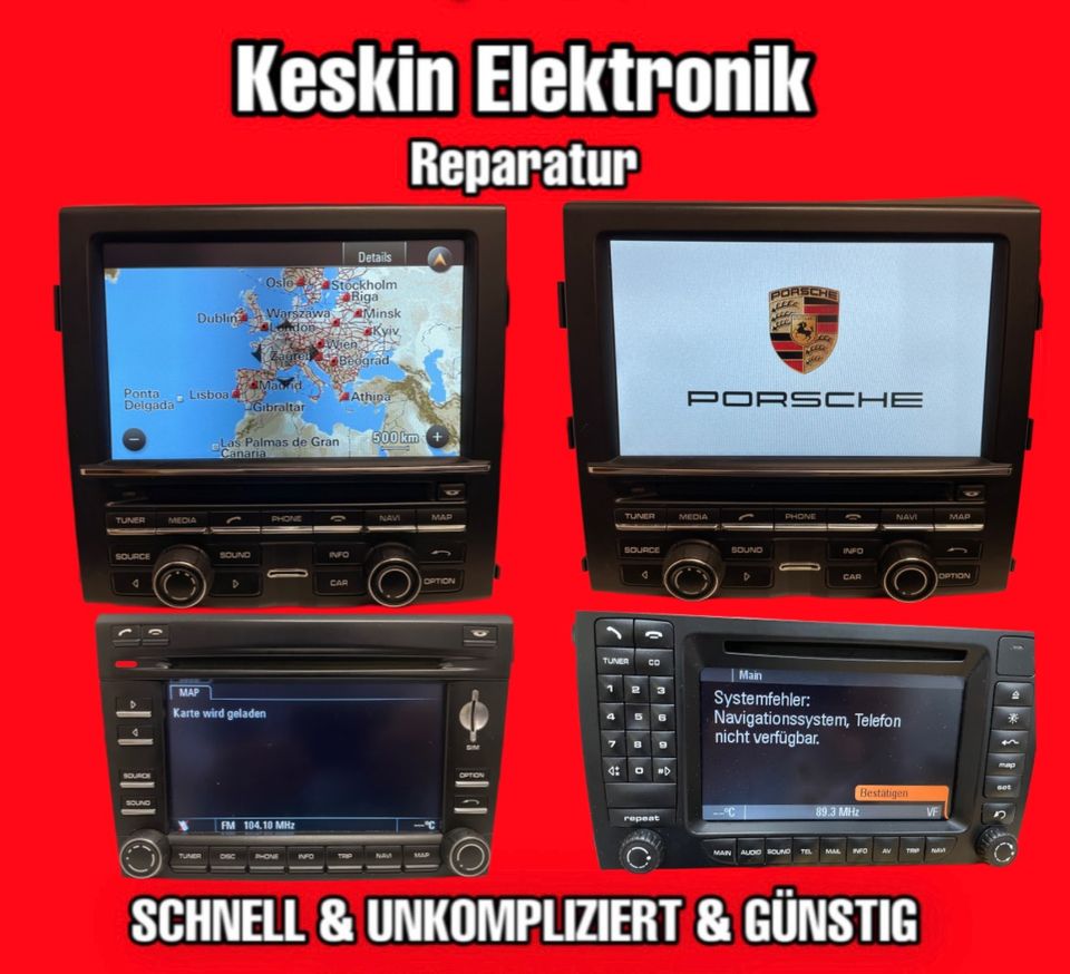 Reparatur Porsche PCM 3.1 3.0 Defekt Navigation Navi Wird geladen in Herscheid