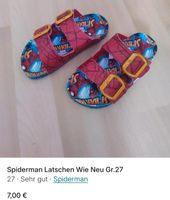 Neuwertig Spiderman Latschen Gr.27 Brandenburg - Neuruppin Vorschau